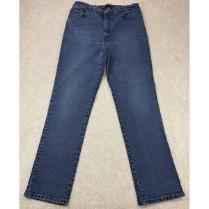 Gloria Vanderbilt Amanda Jeans Women 18 Blue Straight Leg Normcore 36x32